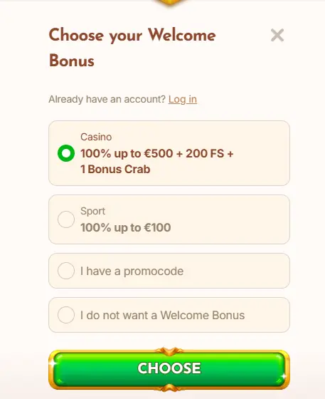 bonus registration Adrenaline 